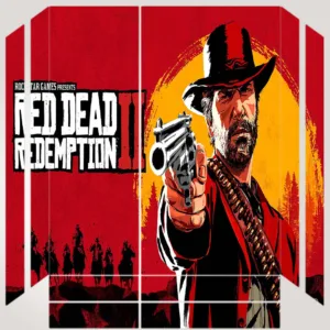 برچسب پلی استیشن ۴ مدل ps4 fat طرح red dead کد PS-1036
