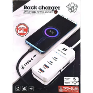 شارژر رومیزی 66 وات 4 پورت مدل Rack Charger
