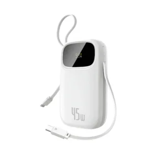 پاوربانک 45 وات بیسوس مدل EnerFill FC31 PPQD3‑1040 ظرفیت 10000 میلی‌آمپرساعت