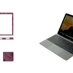 برچسب پوششی ماهوت طرح Red Wild-Flower مناسب برای لپ تاپ Macbook 12inch Retina