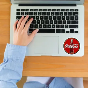 استیکر لپ تاپ کارنیکا طرح کوکاکولا مدل cocacola-2222116 مجموعه 2 عددی