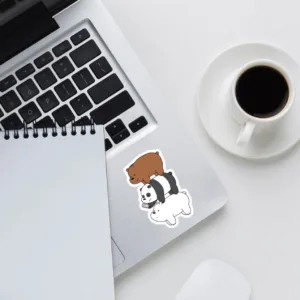 استیکر لپ تاپ طرح خرس مجموعه 5 عددی