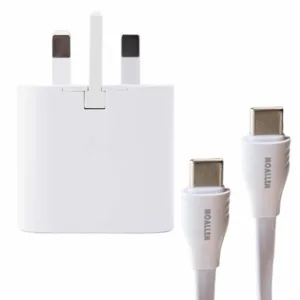 شارژر دیواری 25 وات معلم مدل Galaxy A15 به همراه کابل تبدیل USB-C