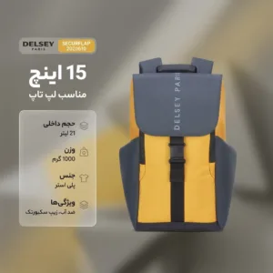 کوله پشتی لپ تاپ دلسی مدل SECURFLAP  کد 2020610 مناسب برای لپ تاپ 15 اینچی