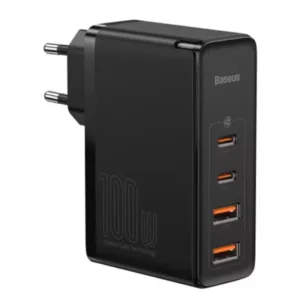 شارژر دیواری 100 وات 4 پورت بیسوس مدل GaN2 Pro به همراه کابل USB-C