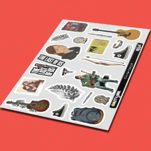 استیکر لپ تاپ و موبایل کارنیکا طرح بازی لست آف آس مدل 2 The Last of Us کد 111236 مجموعه 21 عددی