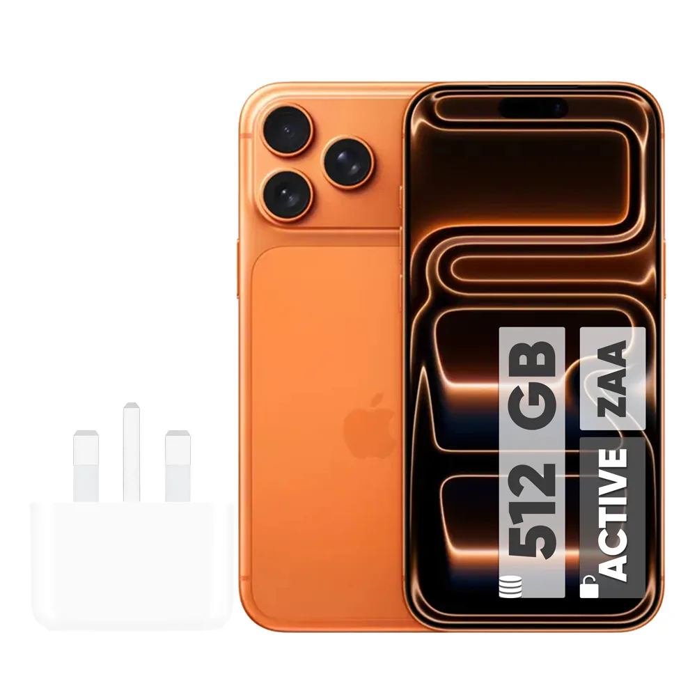گوشی موبایل اپل مدل iPhone 17 Pro Max ZAA تک سیم کارت + eSim ظرفیت 512 گیگابایت و رم 12 گیگابایت - اکتیو  - به همراه شارژر 20 وات اپل