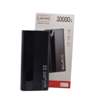 پاوربانک 22.5 وات لوینو مدل N-16 با ظرفیت 20000 میلیآمپرساعت