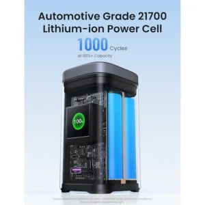 پاور بانک بی سیم 145 وات یوگرین مدل 35527 ظرفیت 20000 میلی آمپر ساعت همراه با کابل USB-C