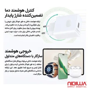 شارژر دیواری 100 وات نیبیوا مدل SuperChargeHonor100