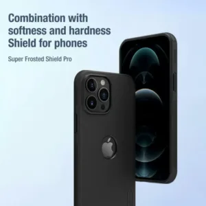 کاور نیلکین مدل (Super Frosted Shield Pro (Logo CutOut مناسب برای گوشی موبایل اپل IPhone 13 Pro Max
