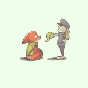 استیکر لپ تاپ و موبایل مدل انیمیشن طرح زوتوپیا Zootopia کد 2939