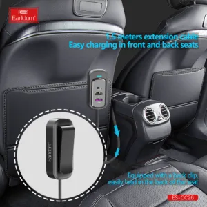 شارژر فندکی 65 وات ارلدام مدل 6IN1 CAR CHARGER CC26