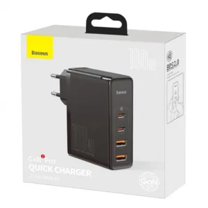 شارژر دیواری باسئوس مدل CCGAN2P-L01 به همراه کابل تبدیل USB-C