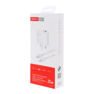 شارژر دیواری 25 وات دو پورت ترانیو مدل T-UK1