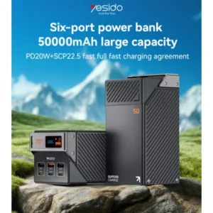 پاوربانک 22.5 وات یسیدو مدل YP63 ظرفیت 50000 میلی آمپر ساعت