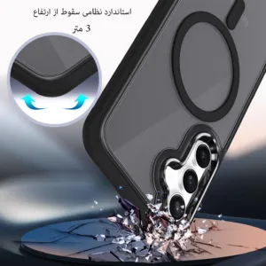 کاور بادی قاب مدل مگ سیف مات طرح Magsafe مناسب برای گوشی موبایل سامسونگ  Galaxy S23 FE