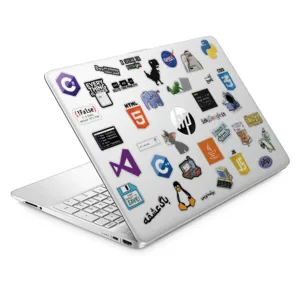 استیکر لپ تاپ و گوشی طرح برنامه نویسی کد P43003 مجموعه 40 عددی