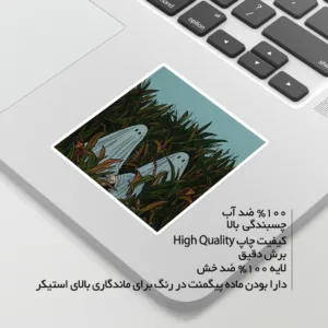 استیکر لپ تاپ ماسا دیزاین طرح روح مدل STK1605