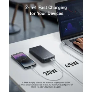 پاوربانک انکر مدل PowerCore 537 ظرفیت 24000 میلی آمپر ساعت