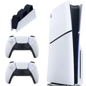 کنسول بازی سونی مدل PlayStation 5 Slim ظرفیت یک ترابایت ریجن 2016A اروپا به همراه دسته اضافی و پایه شارژر