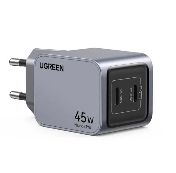 شارژر دیواری 45 وات دو پورت USB-C یوگرین مدل X707 کد 35008