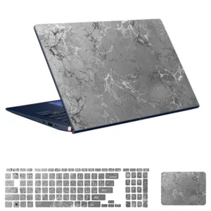 استیکر لپ تاپ توییجین و موییجین طرح هندسی کد 22 مناسب برای لپ تاپ 15.6 اینچ به همراه برچسب حروف فارسی کیبورد