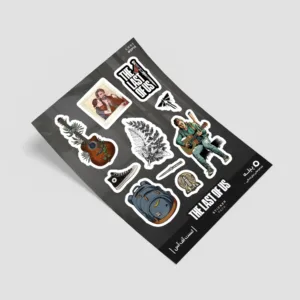 استیکر لپ تاپ و موبایل پیله طرح بازی لست آف آس مدل The Last of Us کد SP14 مجموعه 10 عددی