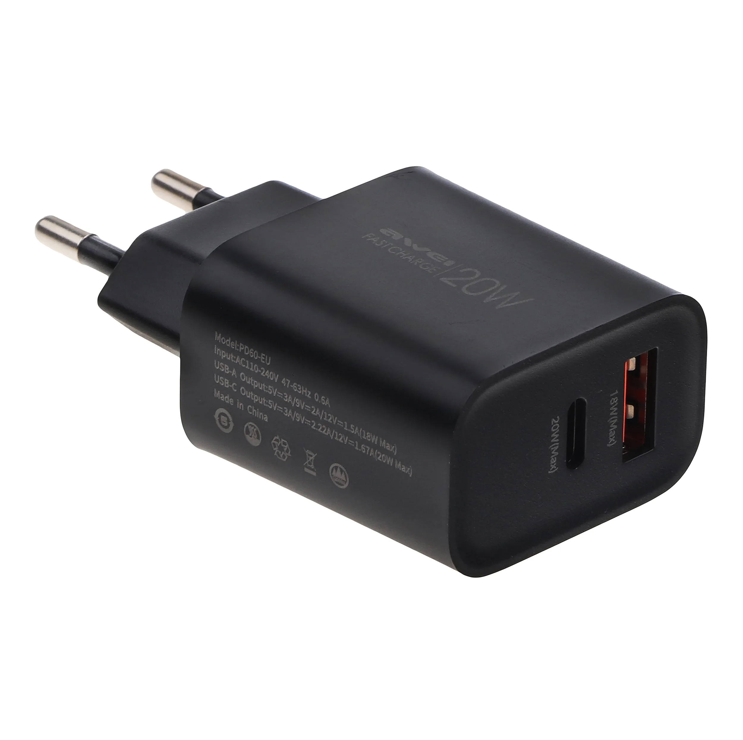شارژر دیواری 20 وات اوی مدل PD60-EU