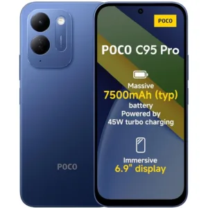 گوشی موبایل شیائومی مدل Poco C95 Pro دو سیم کارت ظرفیت 128 گیگابایت و رم 6 گیگابایت