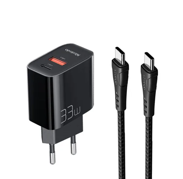 شارژر دیواری مکدودو مدل CH-0922 به همراه کابل تبدیل USB-C