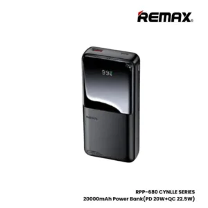 پاوربانک ریمکس مدل prp 680 ظرفیت ۲۰۰۰۰ میلی آمپر ساعت