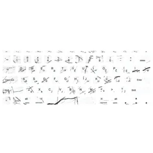 برچسب کیبورد فارسی طرح marble140 مناسب برای مک بوک ایر 11 اینچ 2010-2011