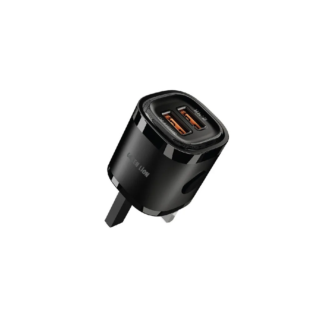 شارژر دیواری 20 وات 2 پورت گرین لاین مدل GNDLQCWCBK
