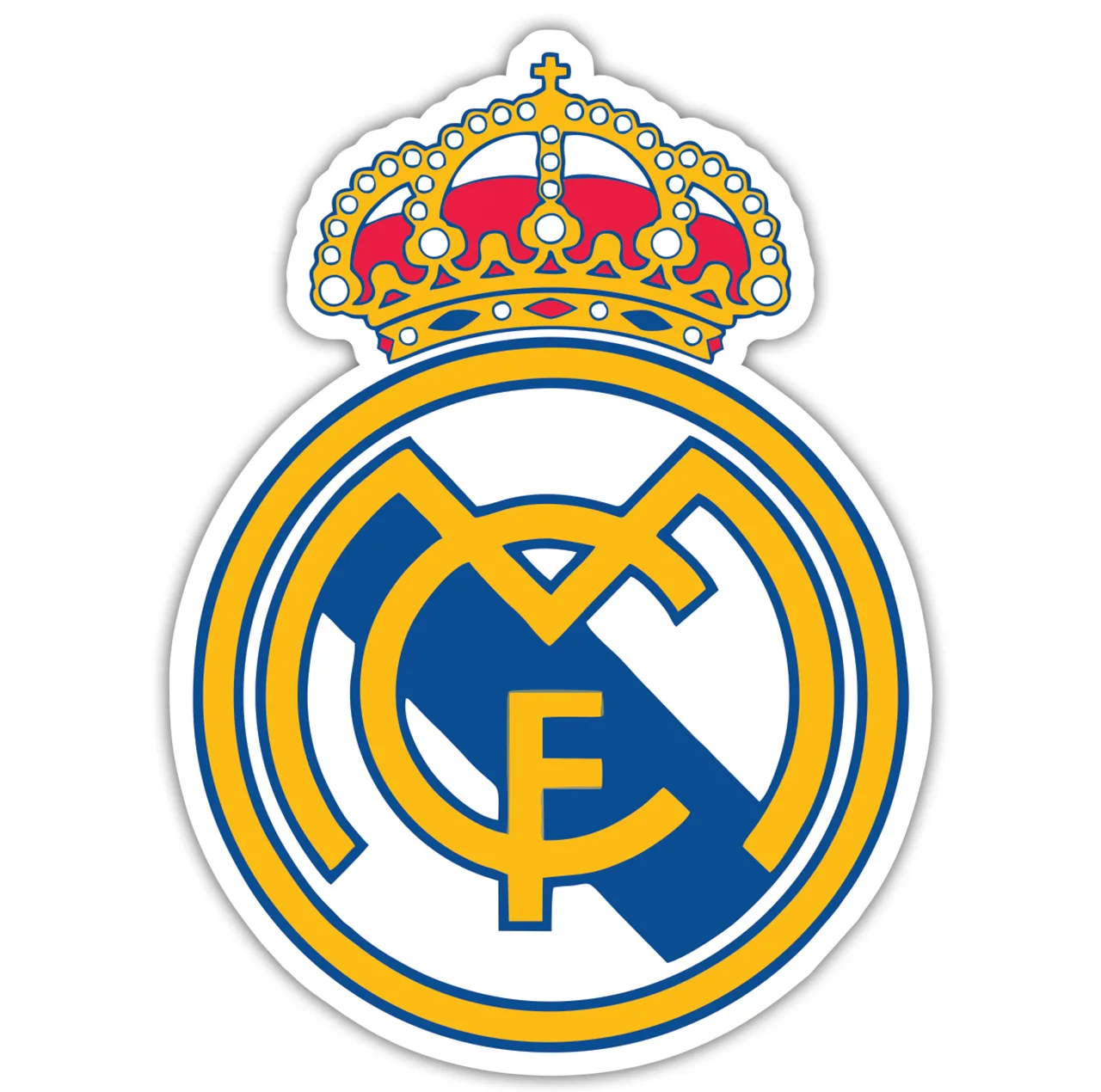 استیکر لپ تاپ طرح فوتبالی مدل realmadrid48