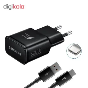 شارژر دیواری مدل TA20EBE به همراه کابل USB-C فست شارژ مناسب برای S9 , S8 , NOTE8