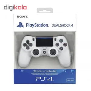 دسته بازی بی سیم مدل Dualshock 4 White مناسب برای PS4