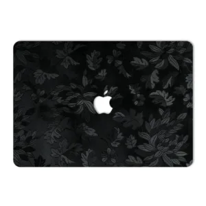 برچسب پوششی ماهوت مدل Black Wild-Flower مناسب برای لپ تاپ Macbook 12inch Retina