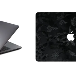 برچسب پوششی ماهوت مدل Black Wild-Flower مناسب برای لپ تاپ Macbook 12inch Retina