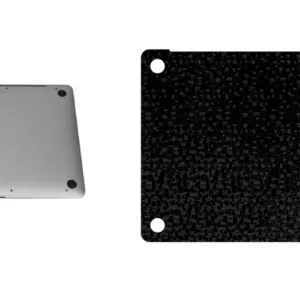 برچسب پوششی ماهوت مدل Black Silicon-Texture مناسب برای لپ تاپ Macbook 12inch Retina