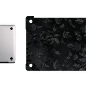 برچسب پوششی ماهوت مدل Black Wild-Flower مناسب برای لپ تاپ اپل Macbook Pro 2016 15inch Retina