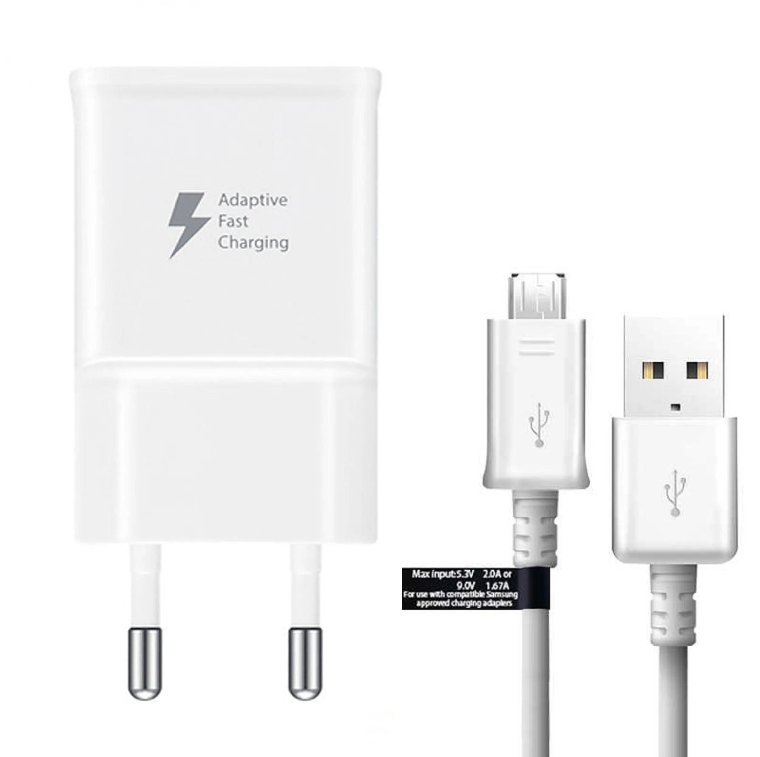 شارژر دیواری مدل EP-TA20EWE به همراه کابل تبدیل microUSB
