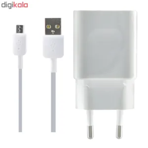 شارژر دیواری مدل HW-050200E01 به همراه کابل تبدیل microUSB