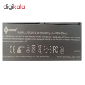 باتری لپ تاپ 4 سلولی مدل A1370 مناسب برای لپ تاپ اپل A1406/ A1495