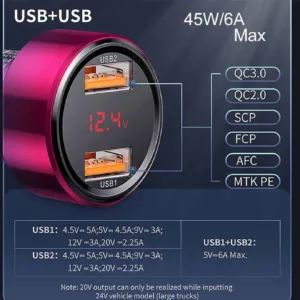 شارژر فندکی باسئوس مدل BS-C20A