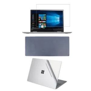 محافظ صفحه نمایش و پشت لپ تاپ مدل QH-224 سایز 15.6 اینچی به همراه محافظ کیبورد مجموعه 3 عددی