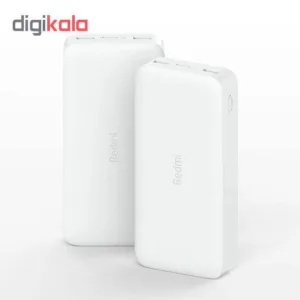پاوربانک 18 وات شیائومی مدل Redmi PB200LZM ظرفیت 20000 میلی آمپرساعت به همراه شارژر دیواری سامسونگ و کابل تبدیل