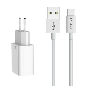 شارژر دیواری مک دودو مدل CH-6721 به همراه کابل تبدیل USB-C
