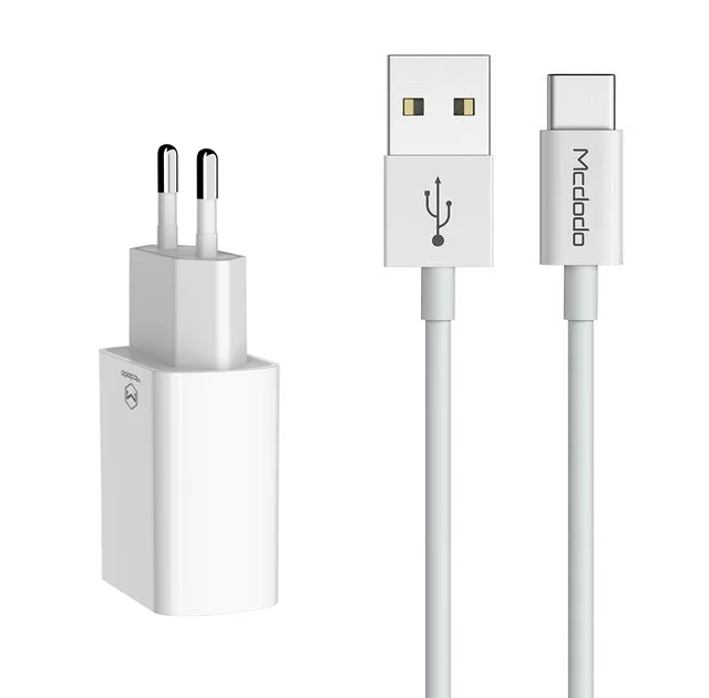 شارژر دیواری مک دودو مدل CH-6721 به همراه کابل تبدیل USB-C