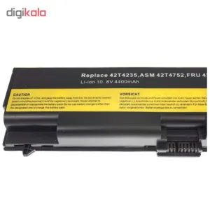باتری لپ تاپ 6سلولی مدلLE-41 مناسب برای لپ تاپ لنووThinkPad T410/ T420 /T510 /T520